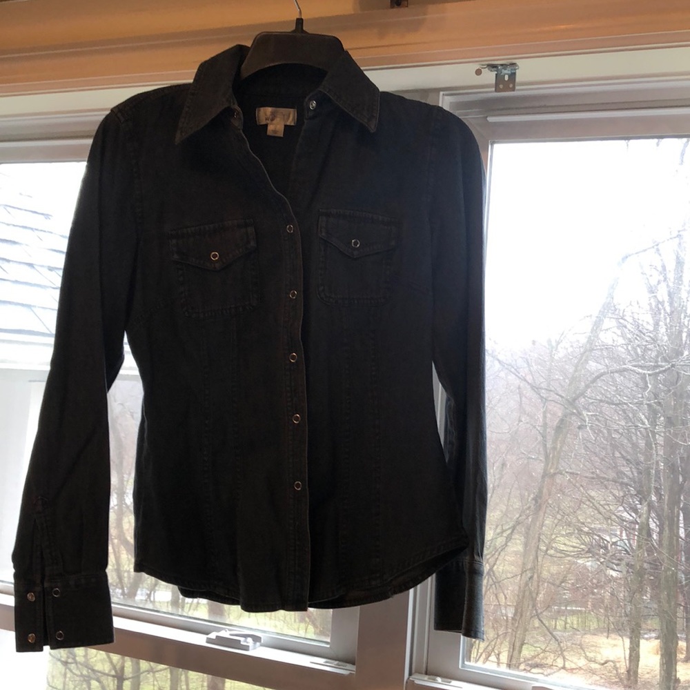 Denim button down shirt